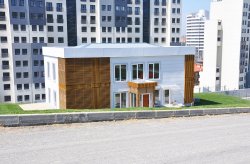 Роскошный сборный офис продаж, для проекта Bosphorus City